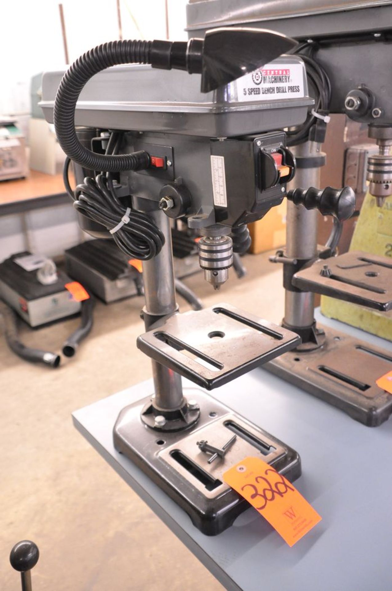 Central Machinery 5 Spd. Bench Drill Press, S/N: 366851641 (2017); with 6 in. x 6 in. Work Table - Image 4 of 5