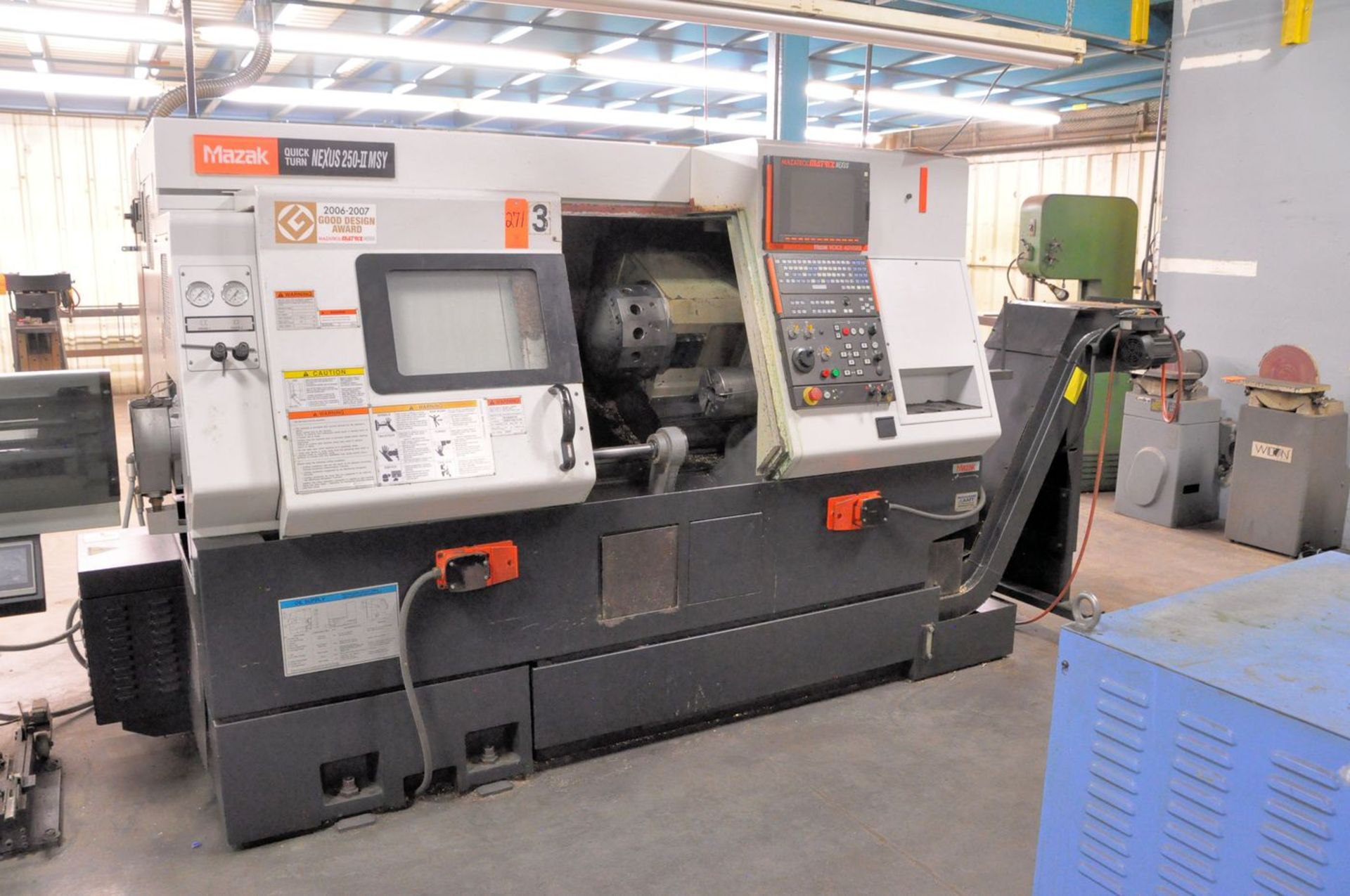 Mazak Model Quick Turn Nexus 250-II MSY CNC Turning Center, S/N: 205012 (2008); with Mazatrol Matrix - Image 2 of 10