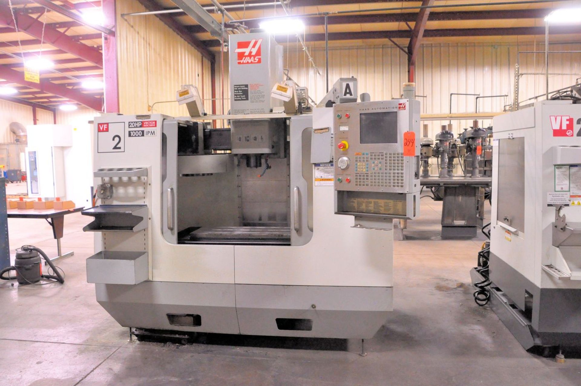 Haas Model VF-2D CNC Vertical Machining Center, S/N: 43534 (2005); with 36 in. x 16 in. (approx.)