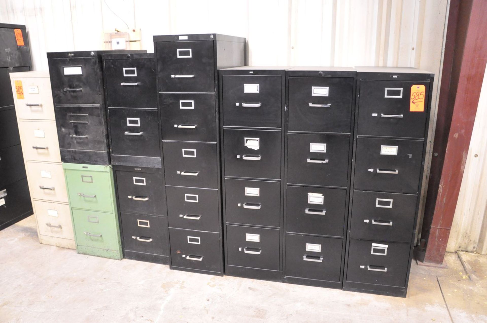 Lot - (4) 4-Drawer File Cabinets, (4) 2-Drawer File Cabinets and (1) 5-Drawer File Cabinet