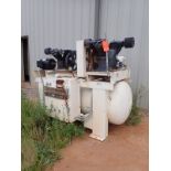 Ingersoll-Rand 7-1/2 HP Model 2545 Twin 2-Stage Reciprocating Air Compressor, S/N: NAR10367488,