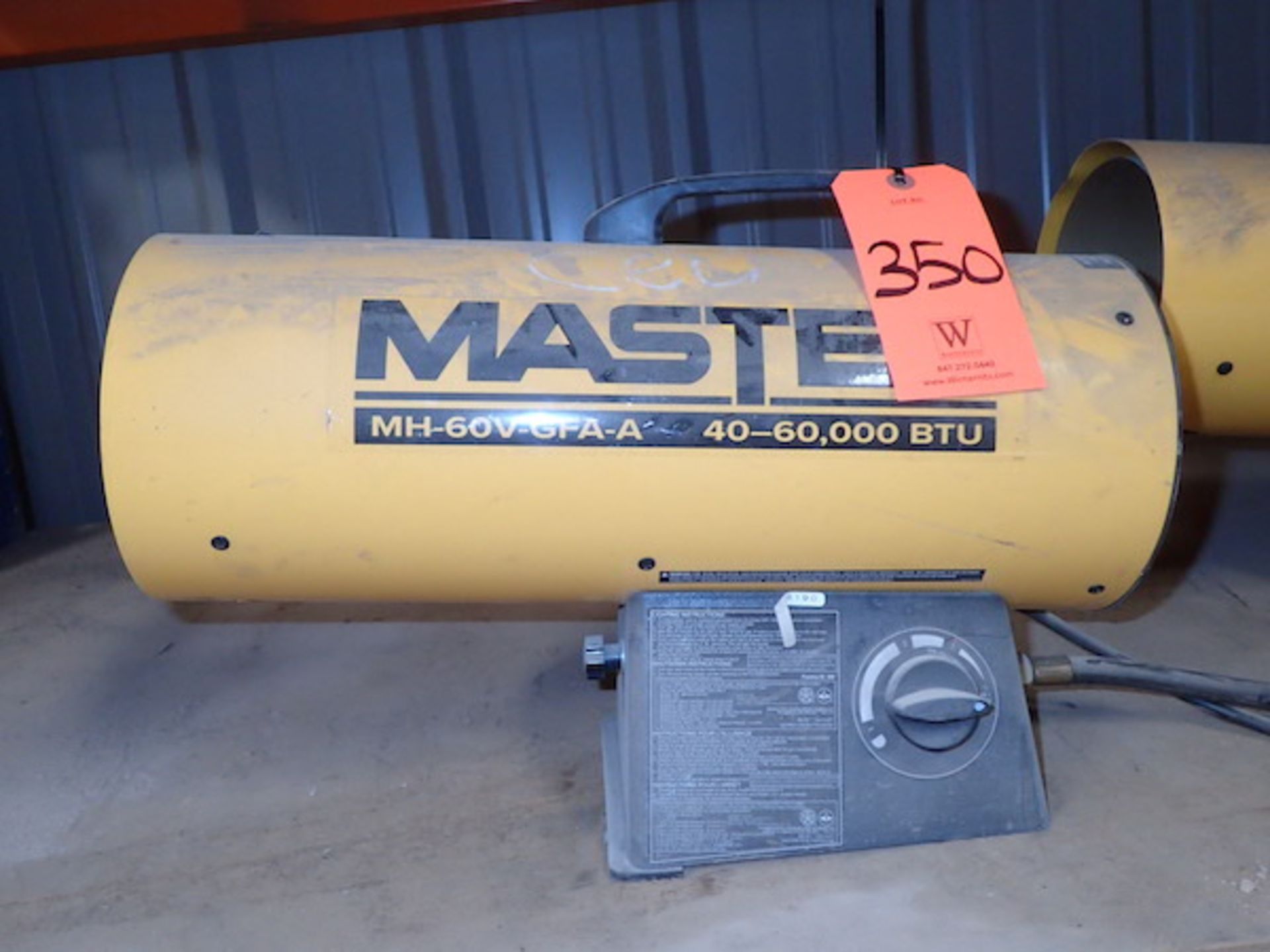 Lot - (3) Master 40 - 60,000 BTU Model MH-60V-GFA-A Heaters - Image 2 of 5