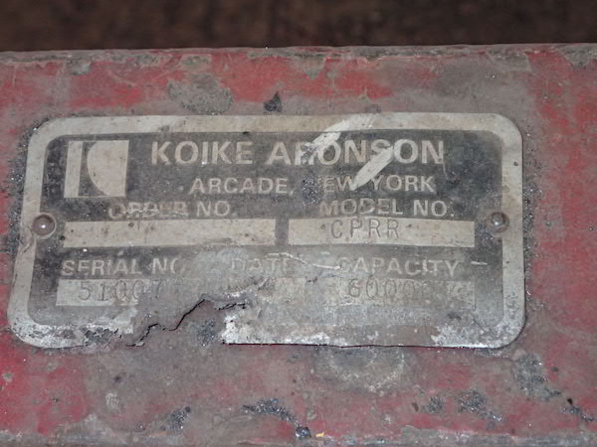 Lot - Koike Aronson Ransome 60,000 lb. Cap. Model CPRR Power and Idler Turning Rolls, S/N's: 51007 & - Image 11 of 12