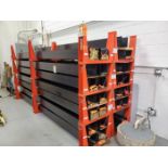 Lot - (24) Global U-Rack Stackable Bar Stock Racks; 25 in. w x 4 in. d x 20 in. high, with Safety