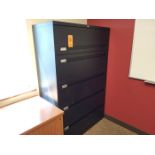Steelcase 5-Drawer Lateral File Cabinet; Black