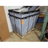 Lot - (2) Portable Laundry Bins; 28 in. x 40 in. x 36 in. high (No Contents)
