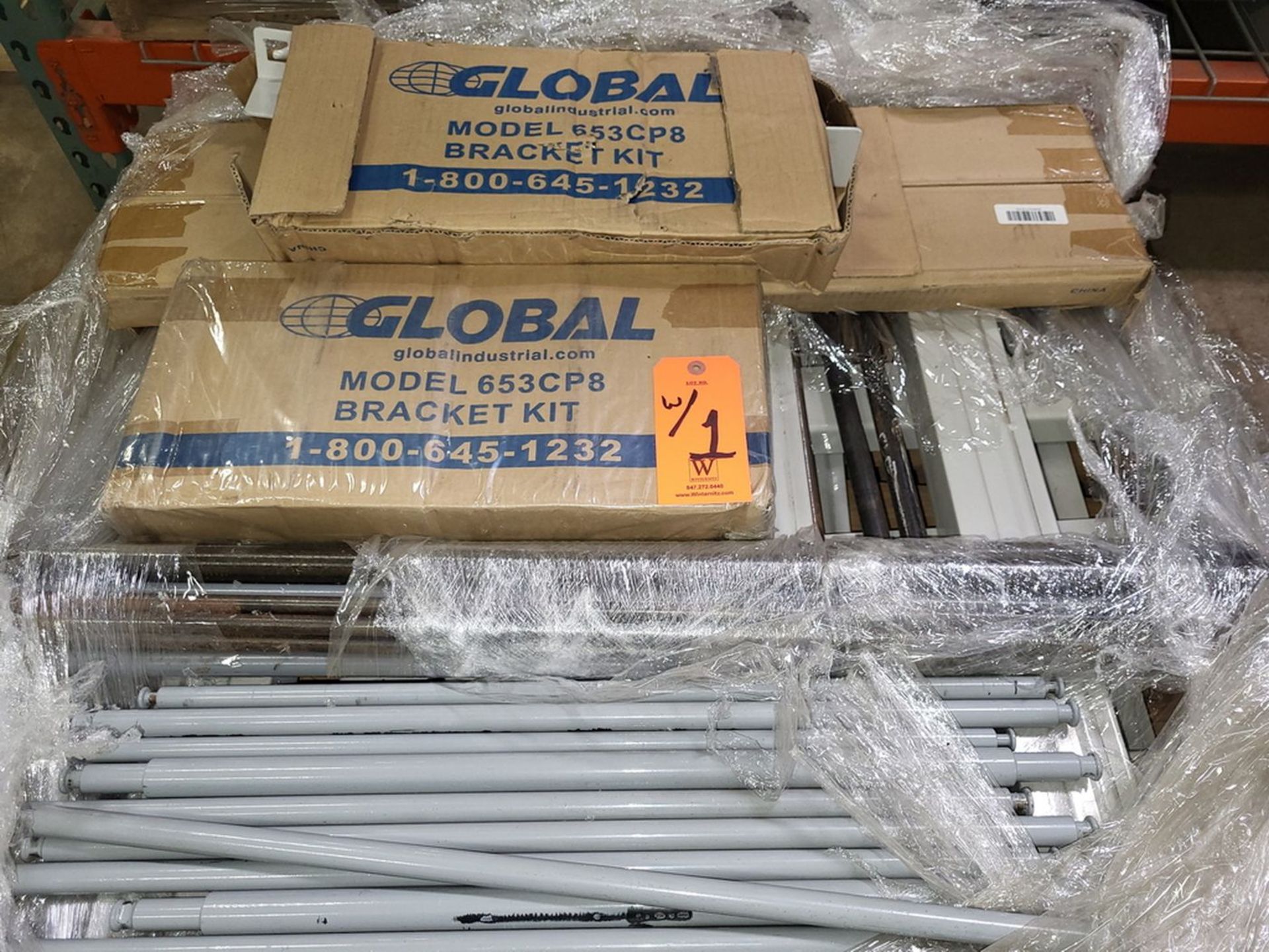 Lot - (3) Sections of Global Reel Racks; 6-Tier, Includes (4) Uprights, (36) Axle Brackets & - Image 5 of 5