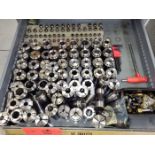 Lot - Lathe Machine Tooling; to Include: (72) Assorted Hardinge TF-37 Collets, (56) Assorted Flex