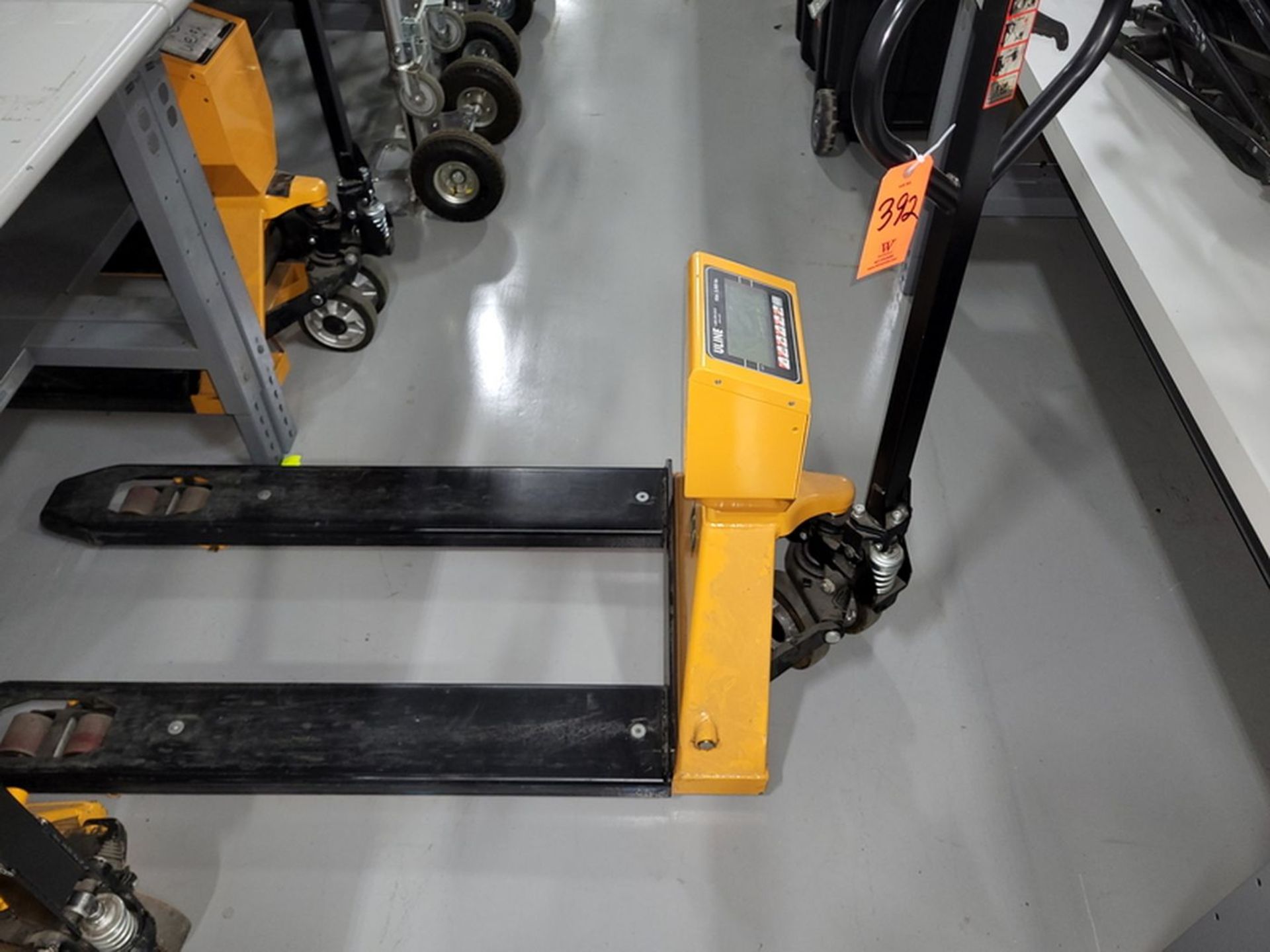 Uline 5,000 x 1-lb. Cap. Model H-1679 Hand Pallet Scale Truck, S/N: 106110035055; LCD Display, LB/