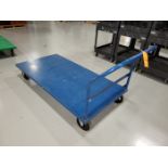 Uline Steel Platform Truck; 36 in. x 72 in., Blue