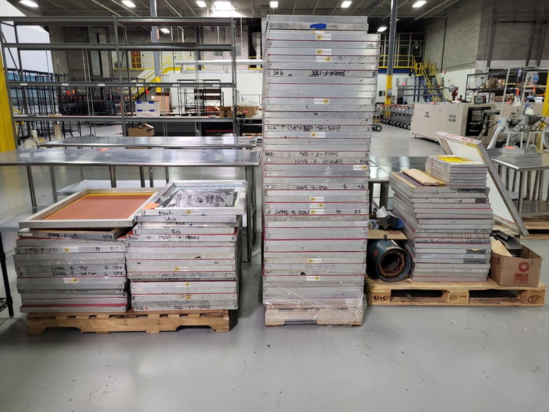 Lot - Assorted GSF Aluminum Screen Frames; on (3) Pallets