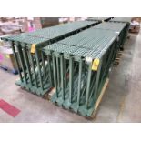 Lot - (22) Pallet Racking Uprights; 12 ft. high x 42 in. deep (approx.), Banded on (4) Pallets