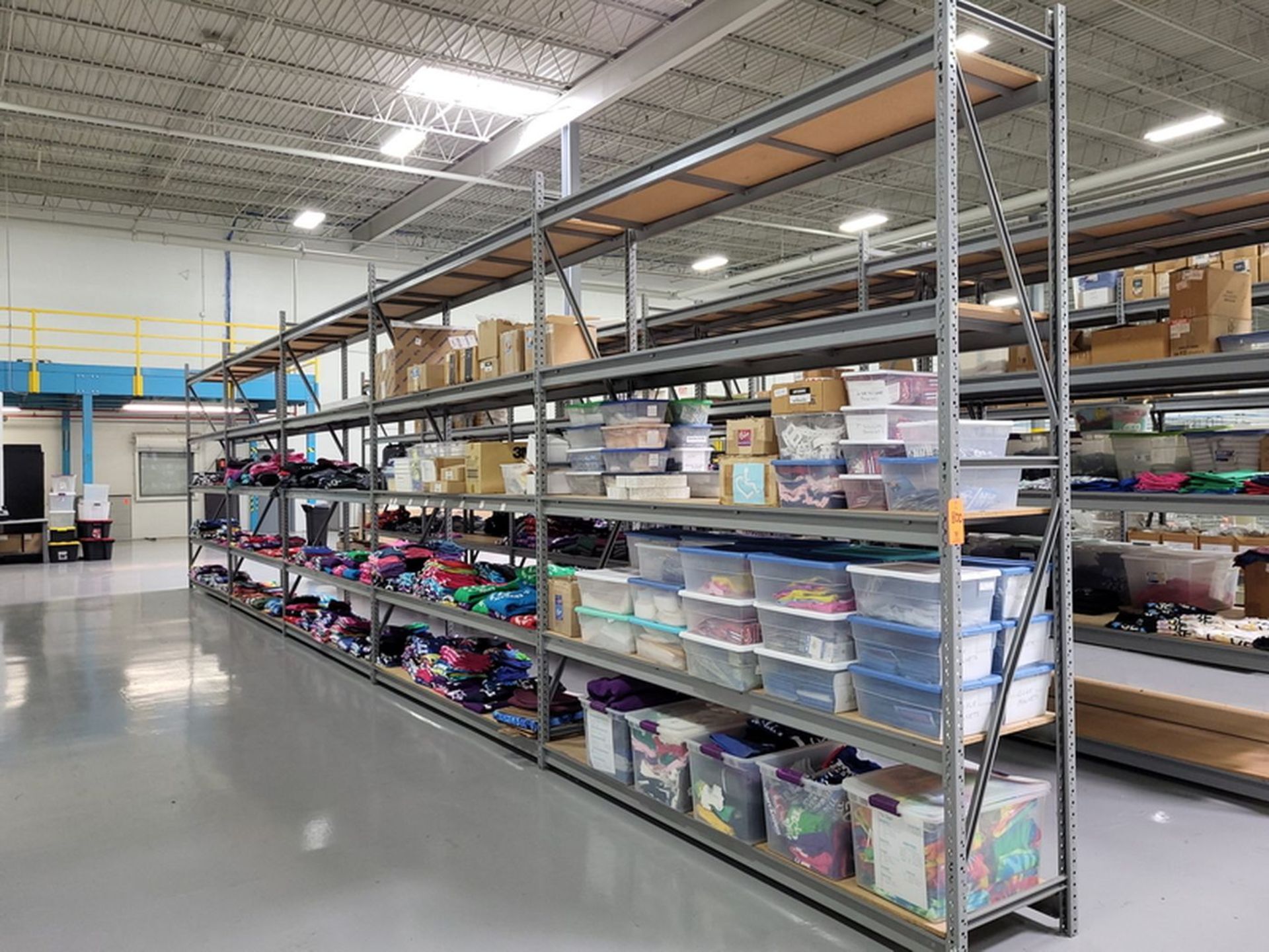 Lot - (5) Sections of Light Duty Shelving, to Include: (6) Uprights, 5-Tier with (50) Cross