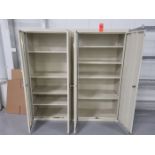 Lot - (2) 2-Door Metal Supply Cabinets