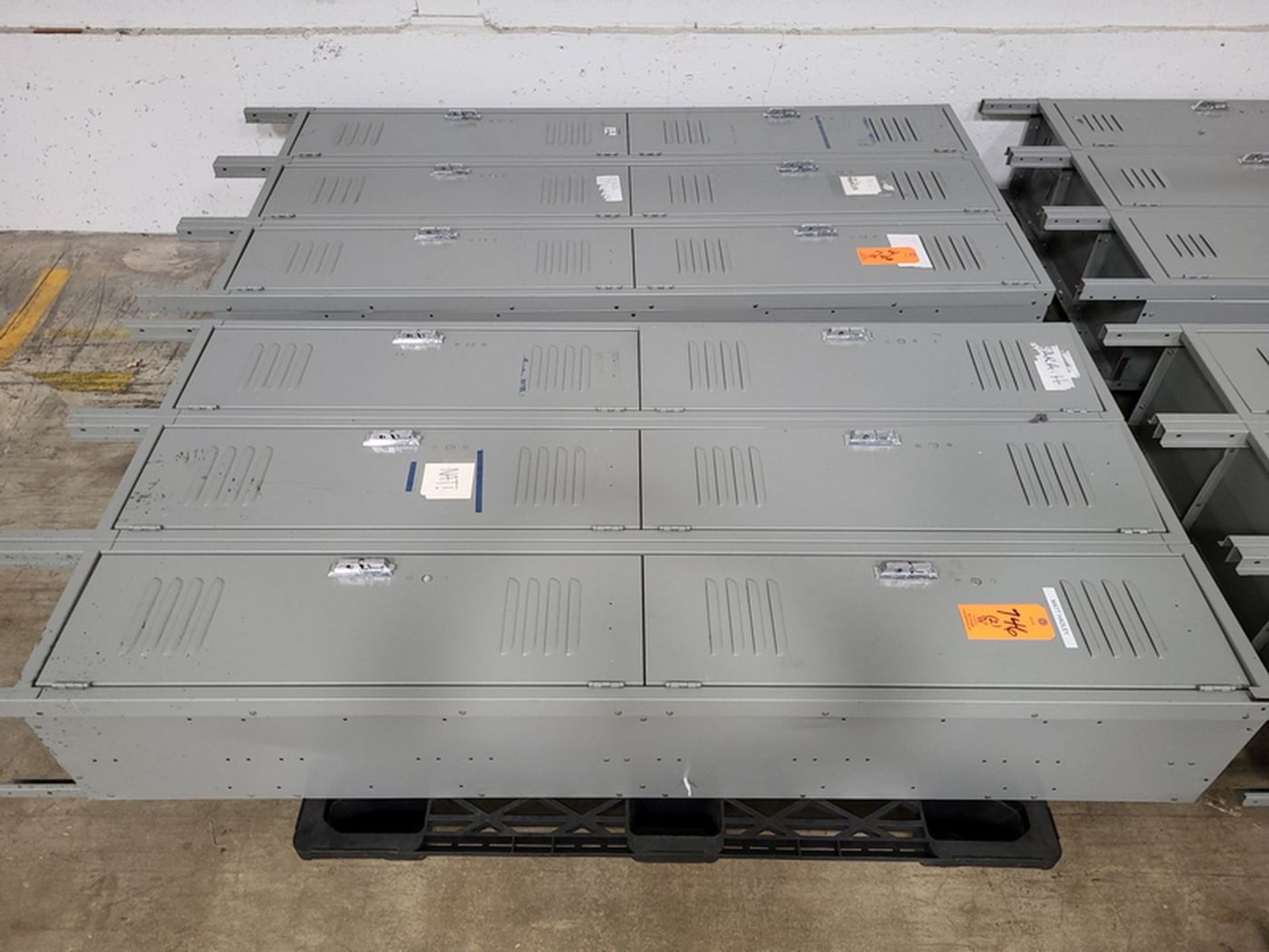 Lot - (2) 6-Door Steel Locker Units;