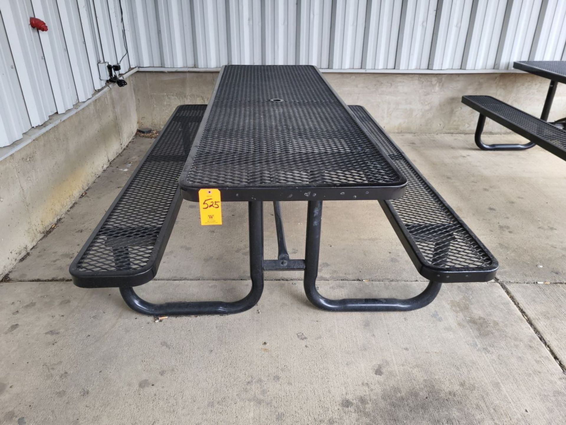 Outdoor Picnic Table; Plastic Coated Steel, 30 in. x 96 in.