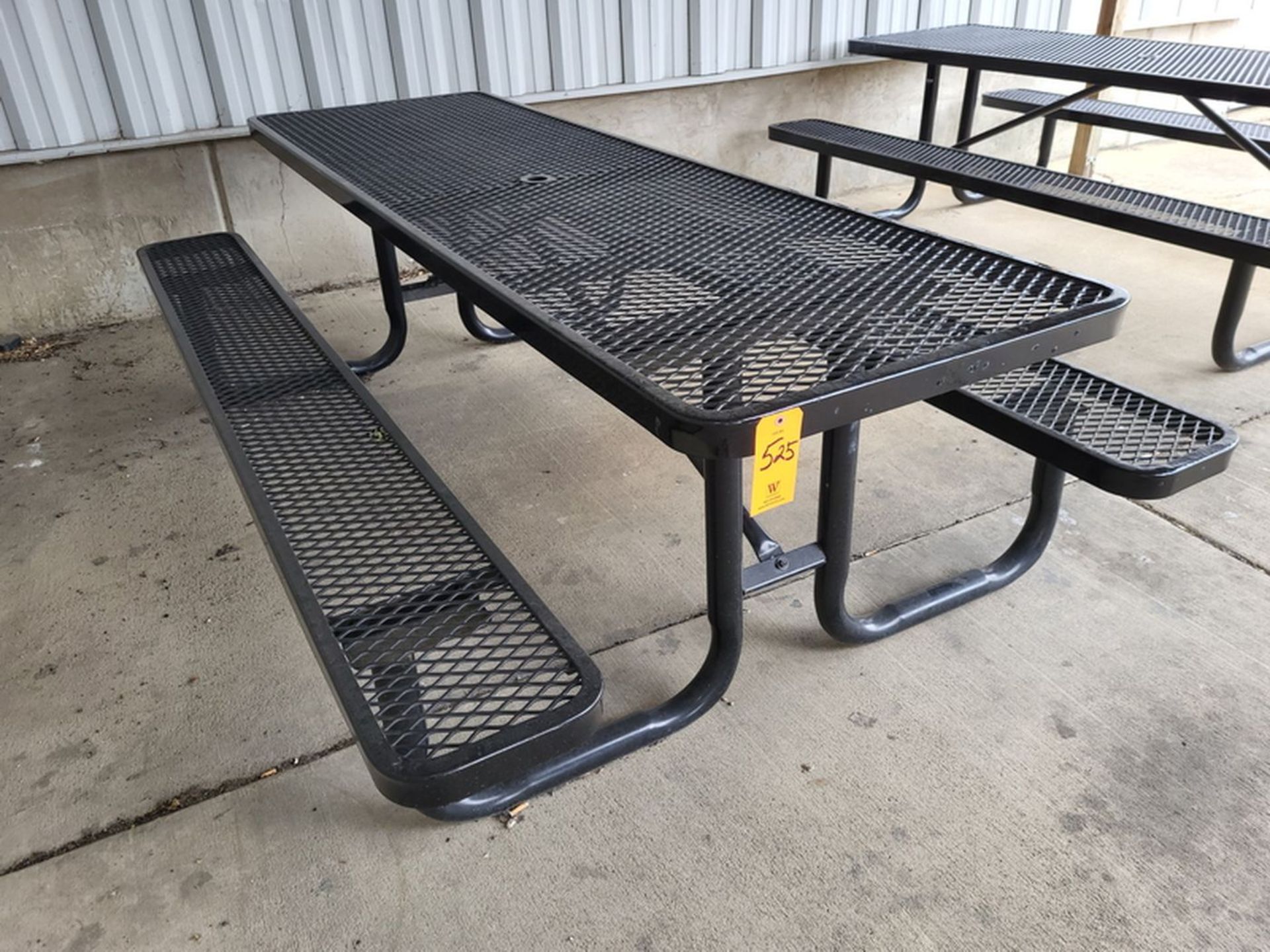 Outdoor Picnic Table; Plastic Coated Steel, 30 in. x 96 in. - Image 2 of 2