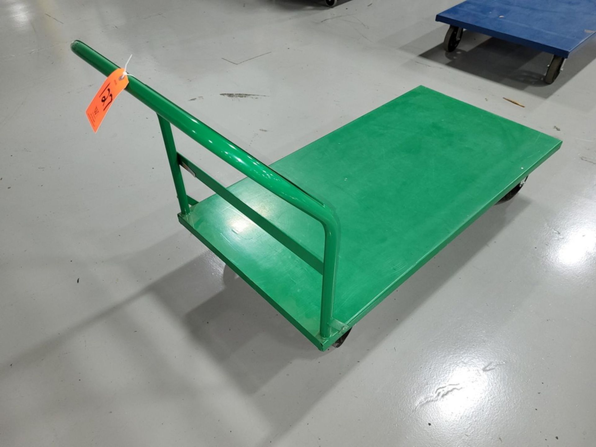 Uline Steel Platform Truck; 30 in. x 60 in., Green