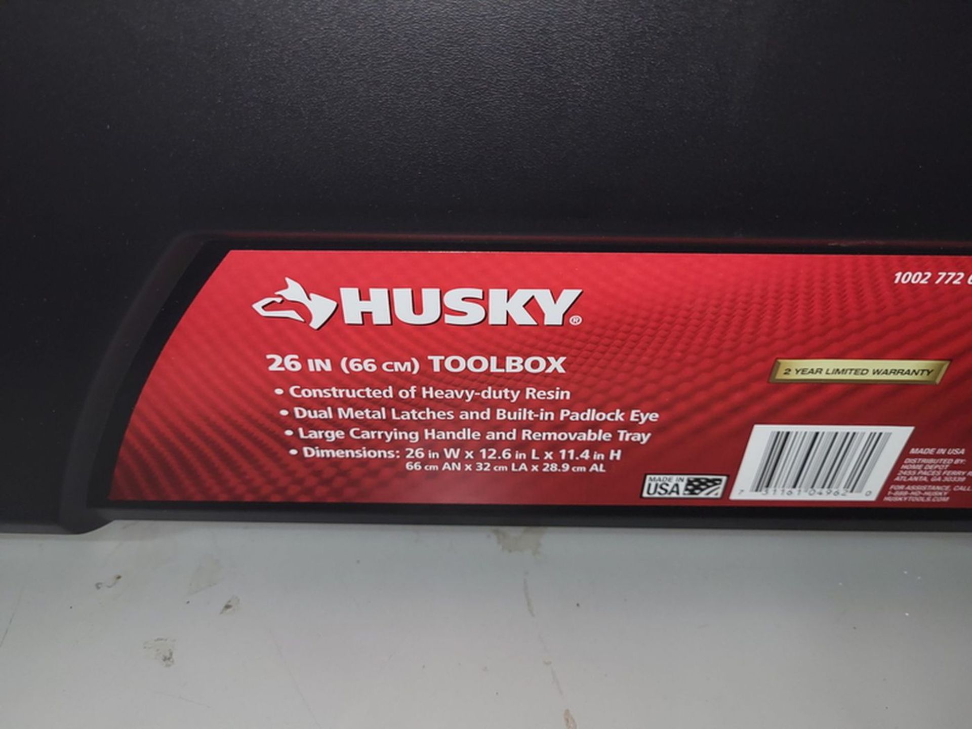 Lot - (3) Assorted Husky Heavy Duty Poly Rolling Cases; - Image 5 of 8