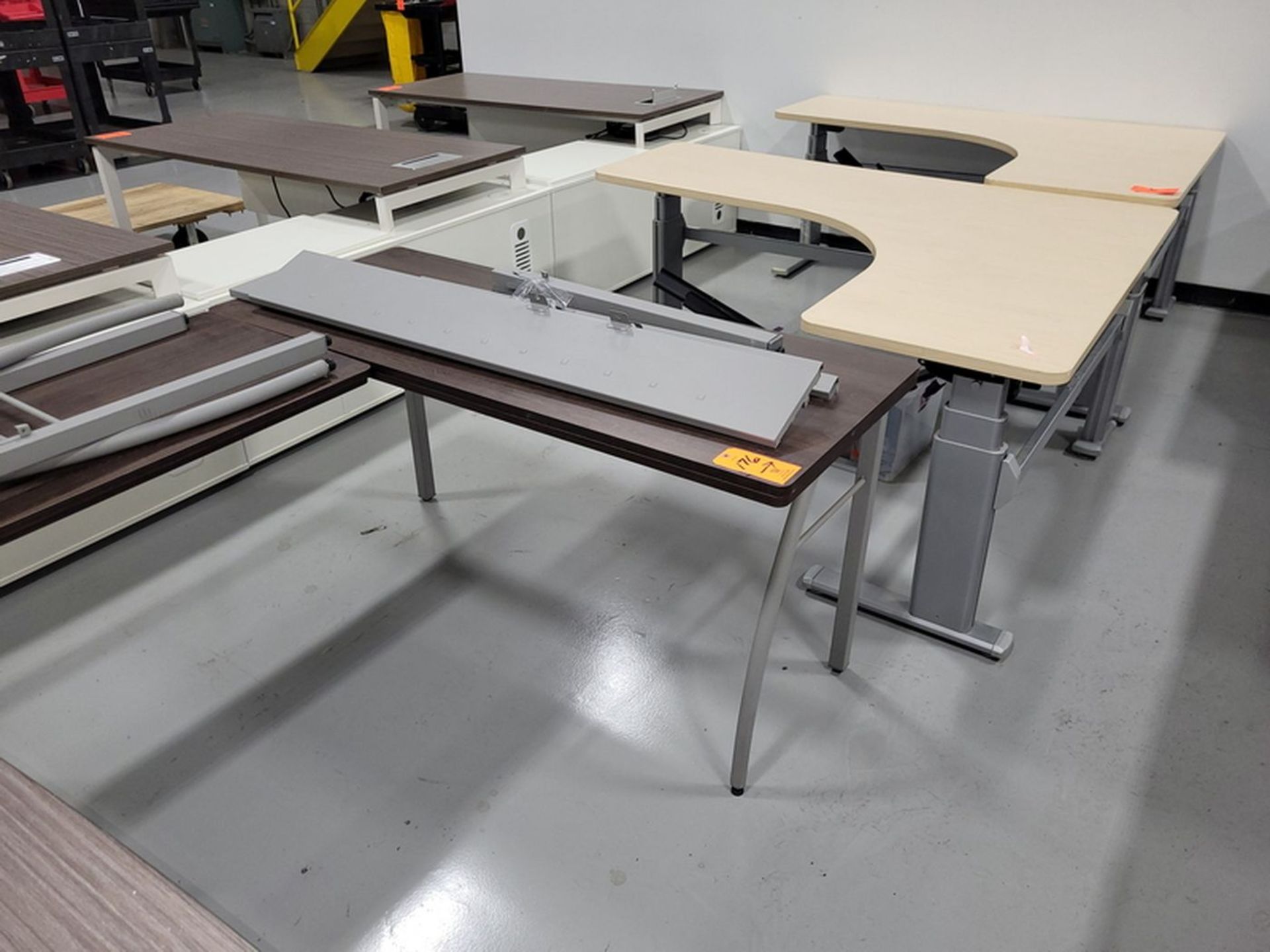 Lot - (3) Assorted L-Shaped Desks;