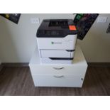 Lexmark Model MS821 Printer; and Mobile Stand