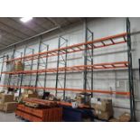 Lot - (6) Sections of Heavy Duty Adjustable Pallet Racking; 8 ft. wide x 42 in. deep x 22 ft.