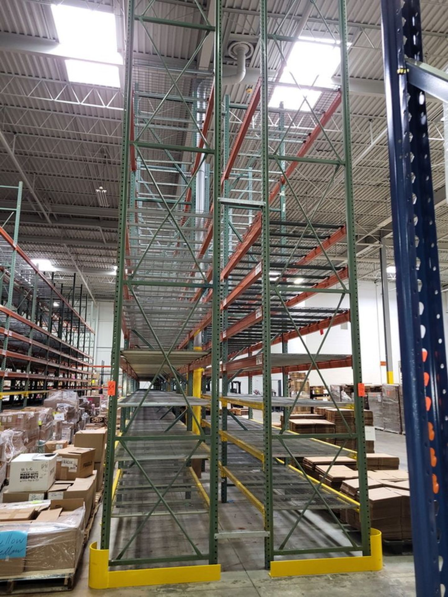 Lot - (22) Sections of Heavy Duty Adjustable Pallet Racking (Configured 11-Sections Back-to-Back); - Image 2 of 2