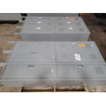 Lot - (2) 6-Door Steel Locker Units;
