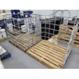 Lot - (8) Steel Safety Cages;