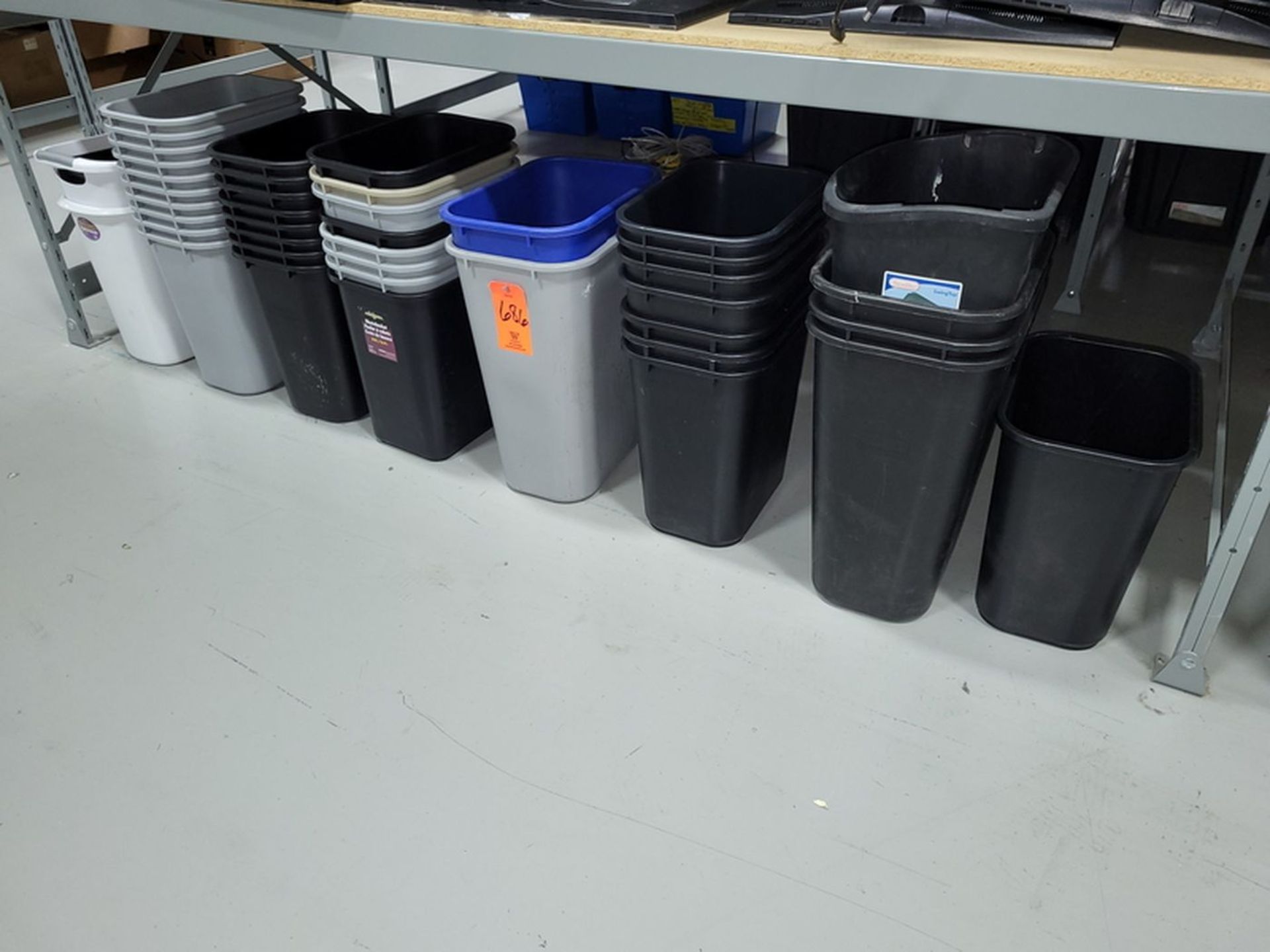 Lot - (42) approx. Assorted Plastic Waste Containers;
