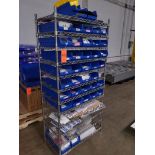 Lot - (1) Section Wire Bin Rack;