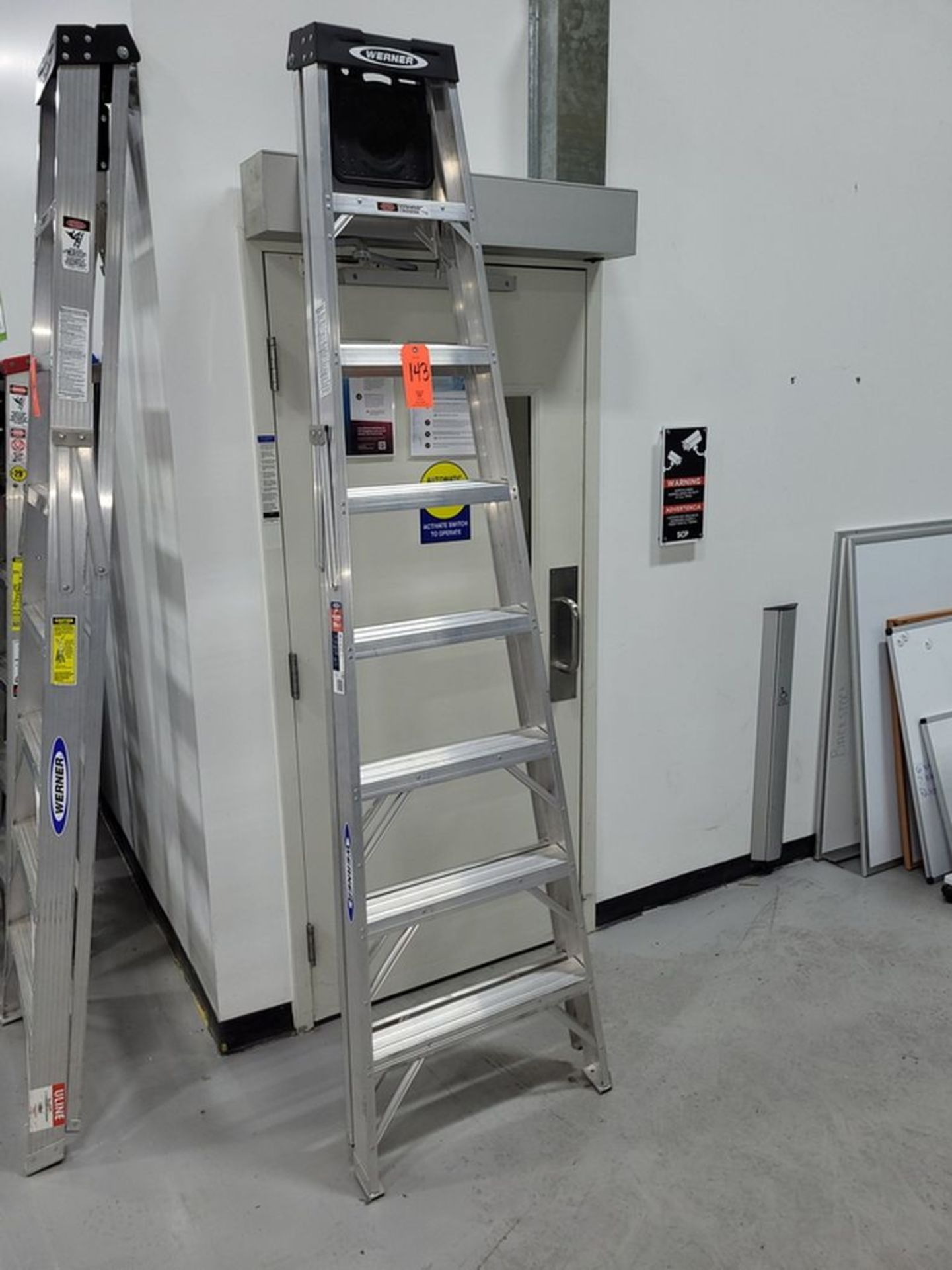 Werner 8 ft. Professional Aluminum Ladder; 300 lb. Cap.