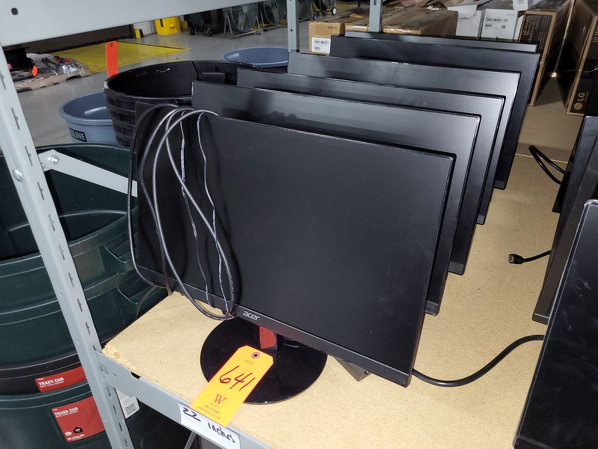 Lot - (6) Assorted Acer 22 in. Flat Screen PC Monitors;