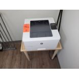 HP LaserJet Pro M404dn Laser Printer; with Wood Stand