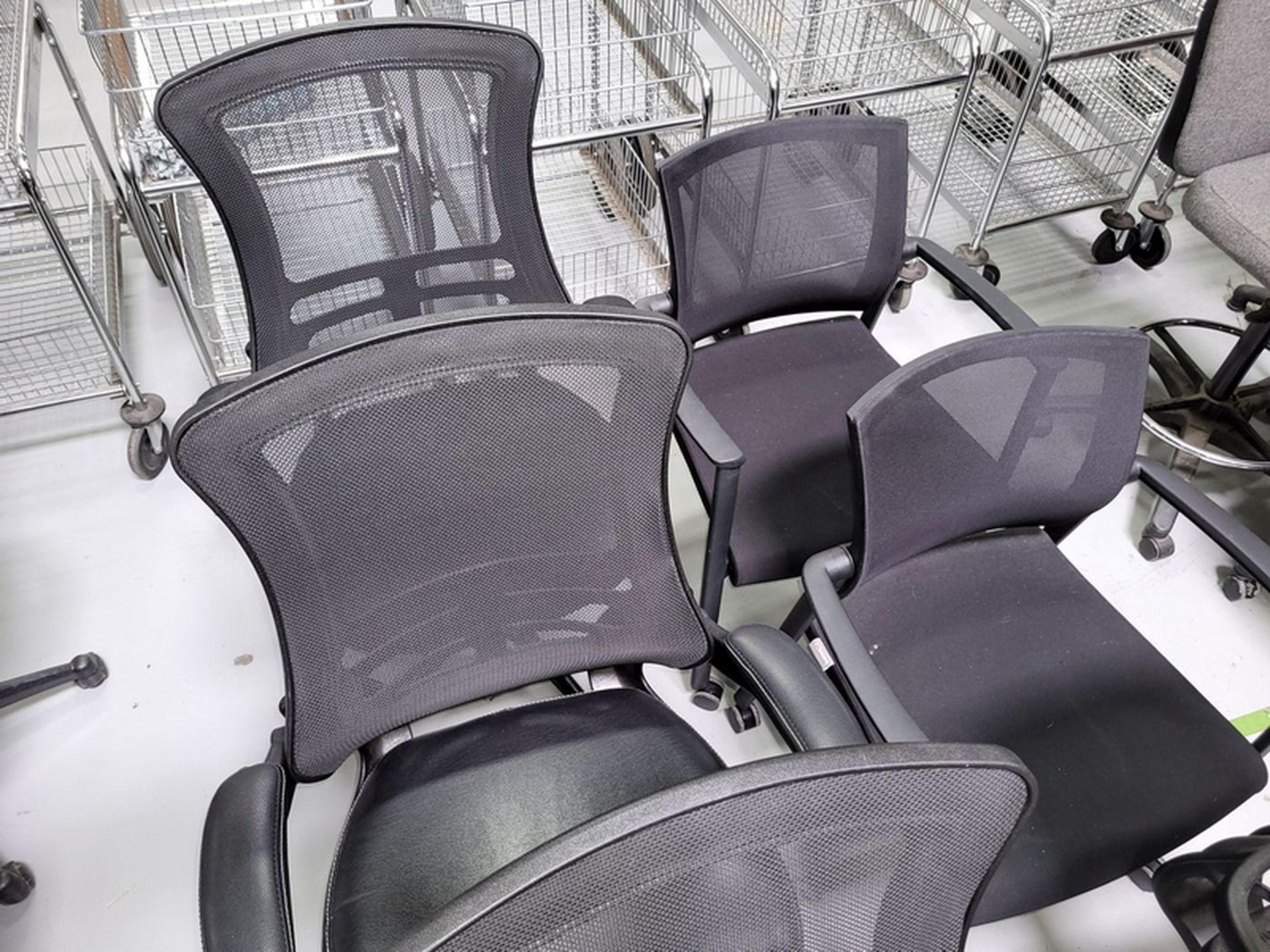 Lot - (8) Assorted Black Swivel Chairs; - Image 4 of 4