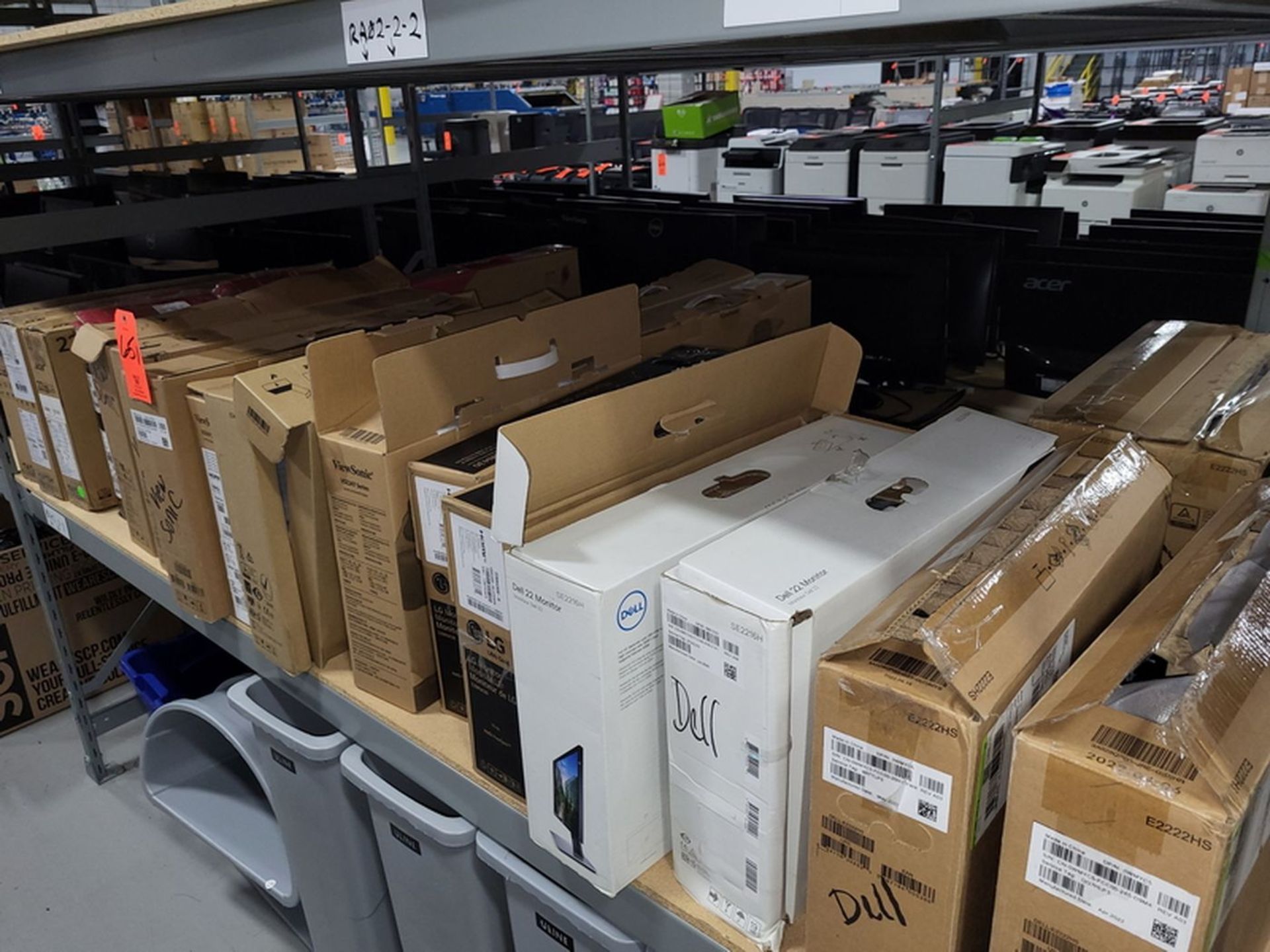 Lot - (22) Assorted Flat Panel PC Monitors; on (1) Shelf - Image 2 of 2