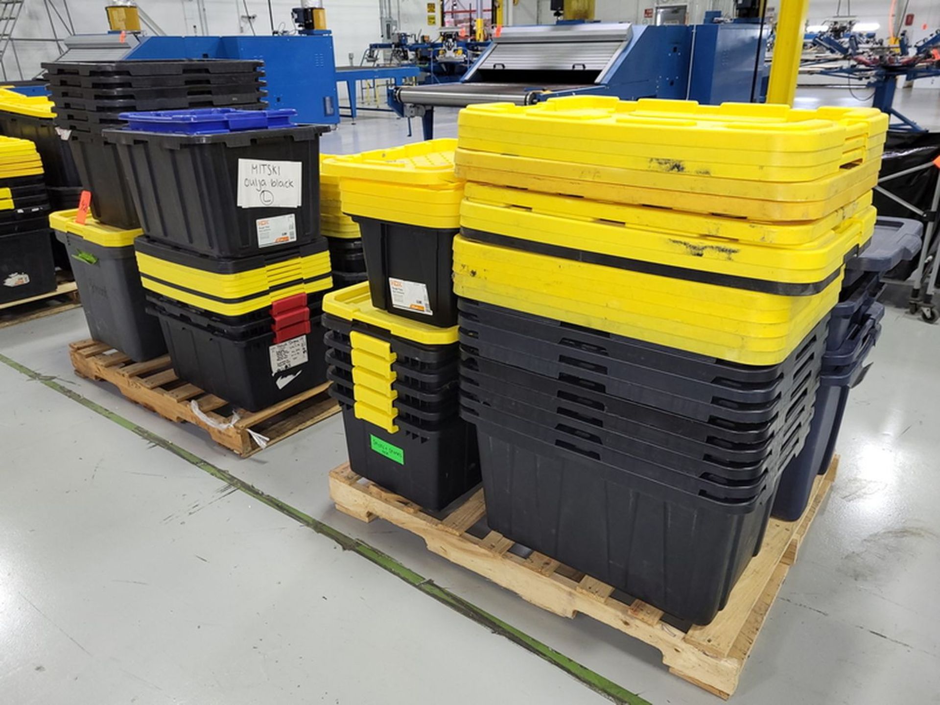 Lot - Assorted Plastic Tubs & Tops; on (2) Pallets, (40) Tubs approx. - Image 2 of 2