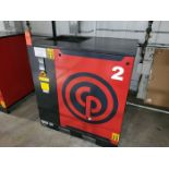 Chicago Pneumatic 25-HP Model QRS 25 Rotary Screw Type Skid Mounted Air Compressor, S/N: