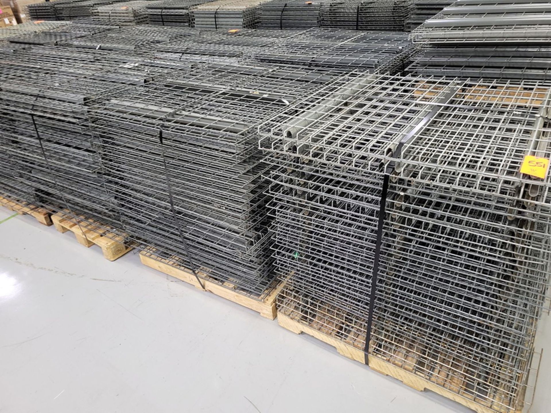 Lot - Steel Wire Pallet Rack Decking; (38) approx. per Pallet, on (3) Pallets