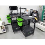 Lot - (5) Newcastle Systems Portable PC Carts; All Have Rechargeable Battery Systems (Accessories as