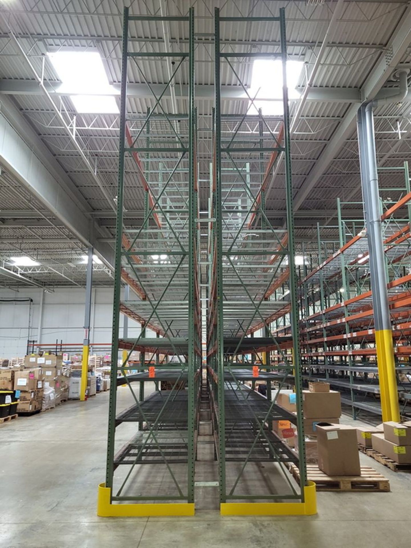 Lot - (22) Sections of Heavy Duty Adjustable Pallet Racking (Configured 11-Sections Back-to-Back); - Image 2 of 2