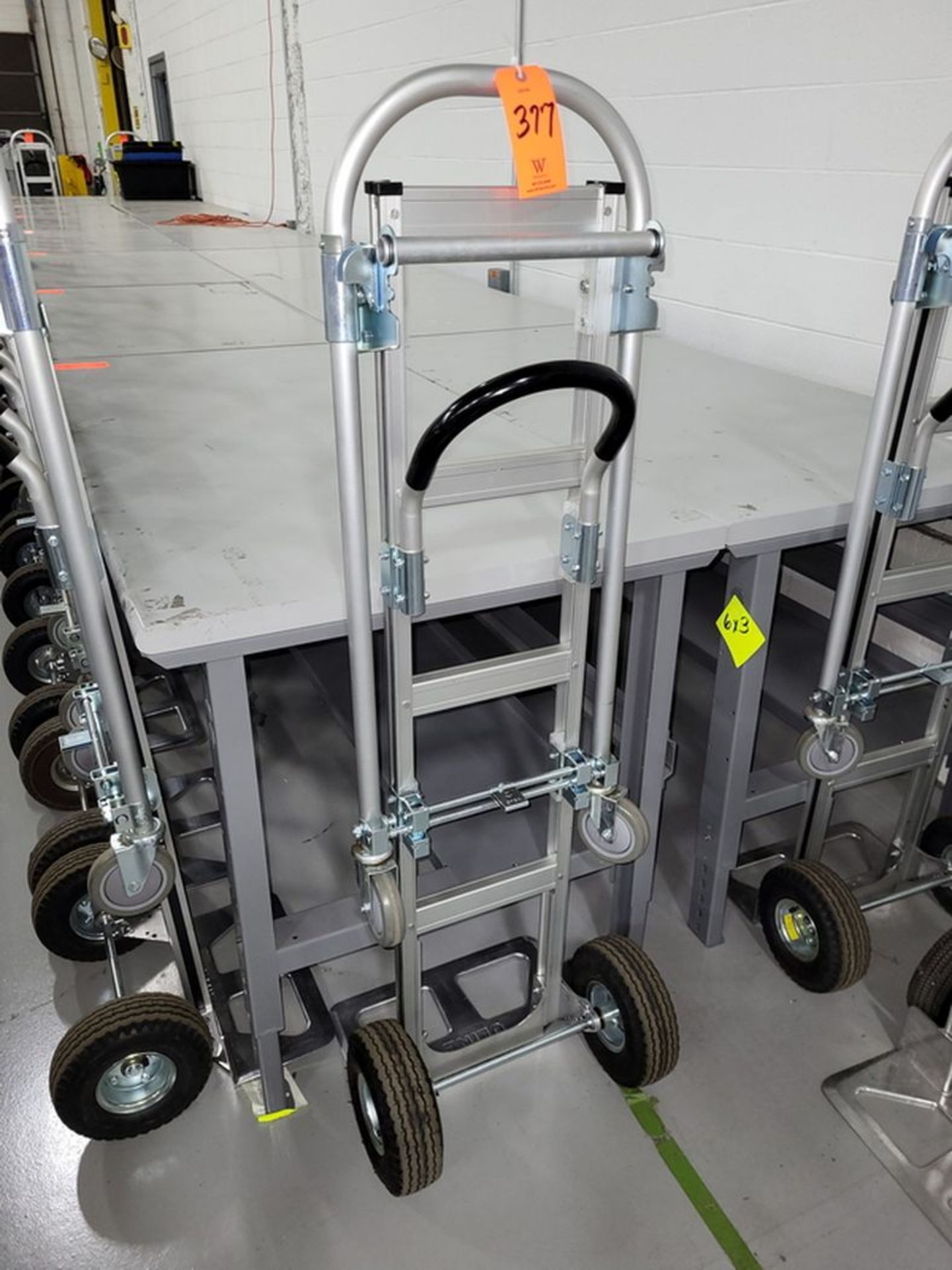 Uline Model H-1364 Convertible Hand Truck; 500 lb. Hand Truck/800 lb. Platform Load Capacities,