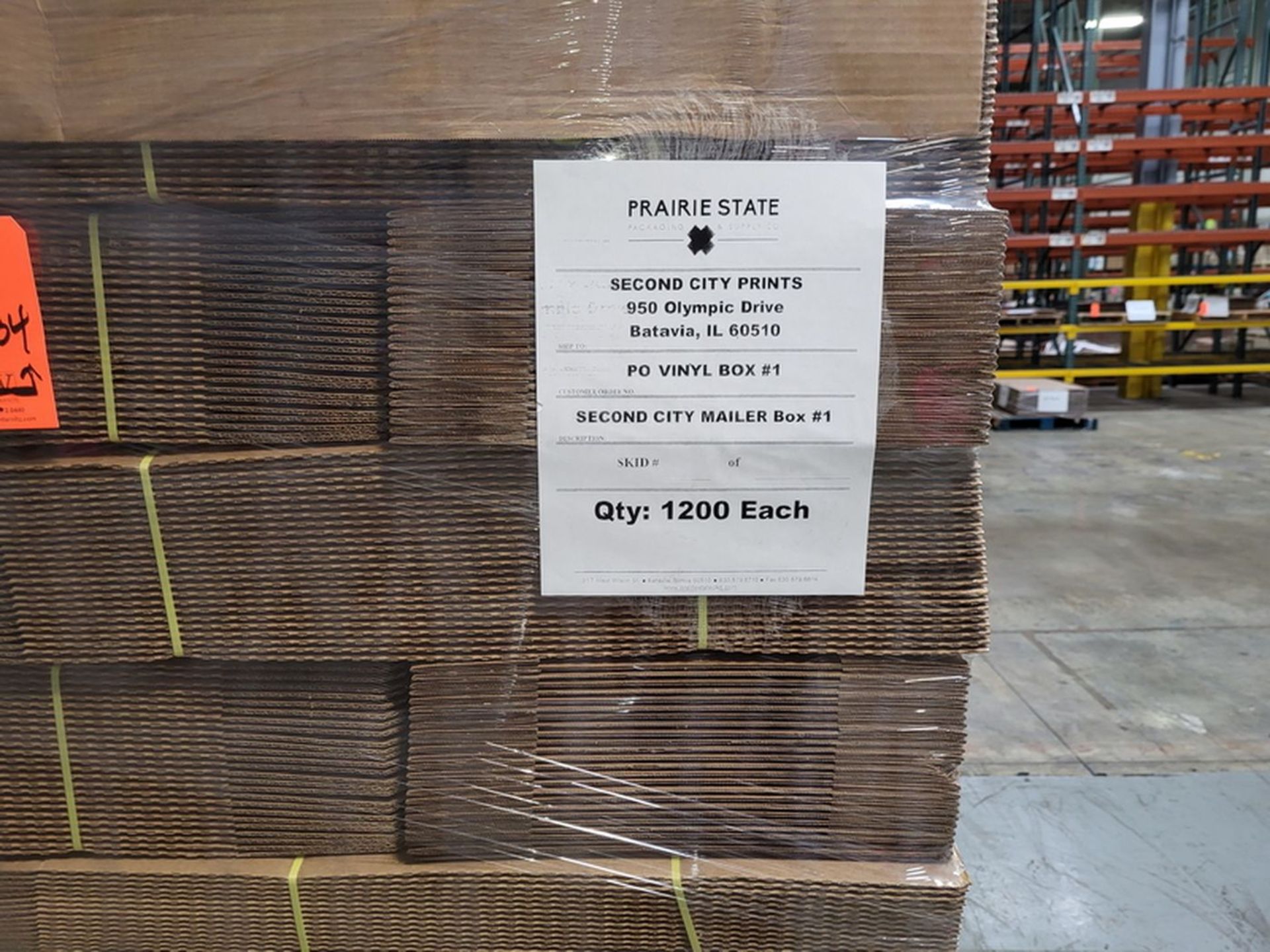 Lot - Assorted Corrugated Boxes; SCP Name, on (24) Pallets - Image 3 of 5
