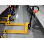 Uline 5,500 lb. Cap. Model H-1043 Hand Pallet Truck, S/N: 572370 (2020); 48 x 27, Yellow Color