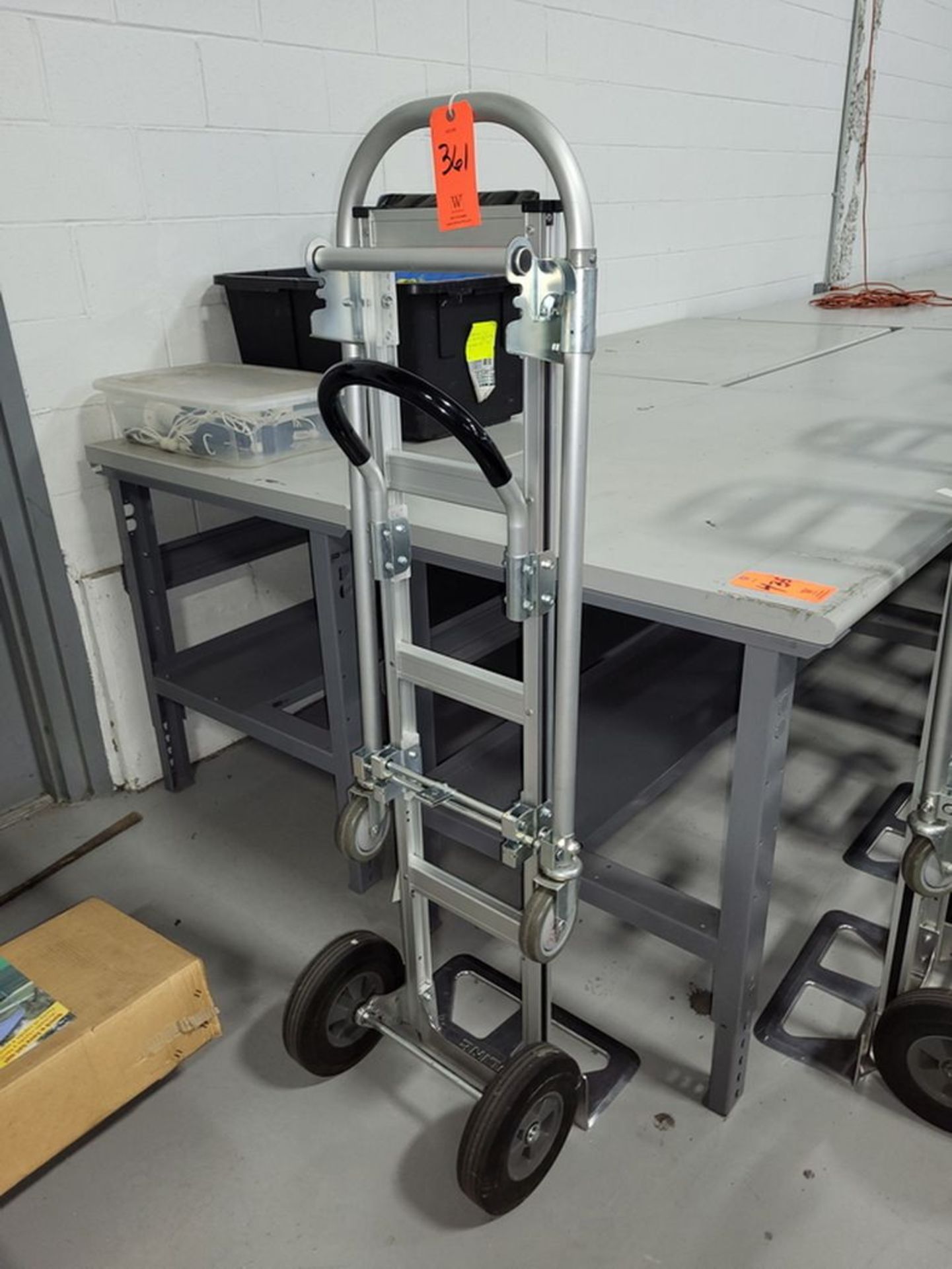 Uline Model H-1363 Convertible Hand Truck; 500 lb. Hand Truck/800 lb. Platform Load Capacities,