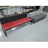 Lot - (2) Assorted Upholstered Benches;