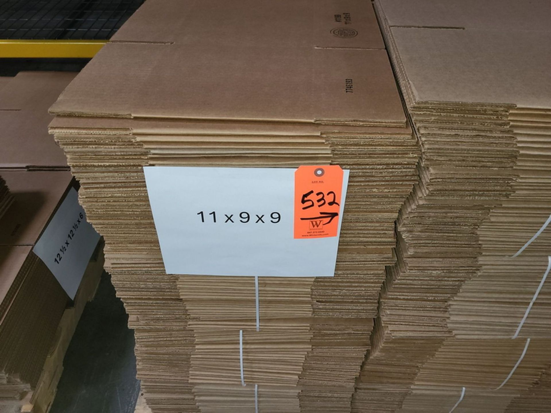 Lot - Assorted Corrugated Boxes; No Name, on (24) Pallets - Image 3 of 17