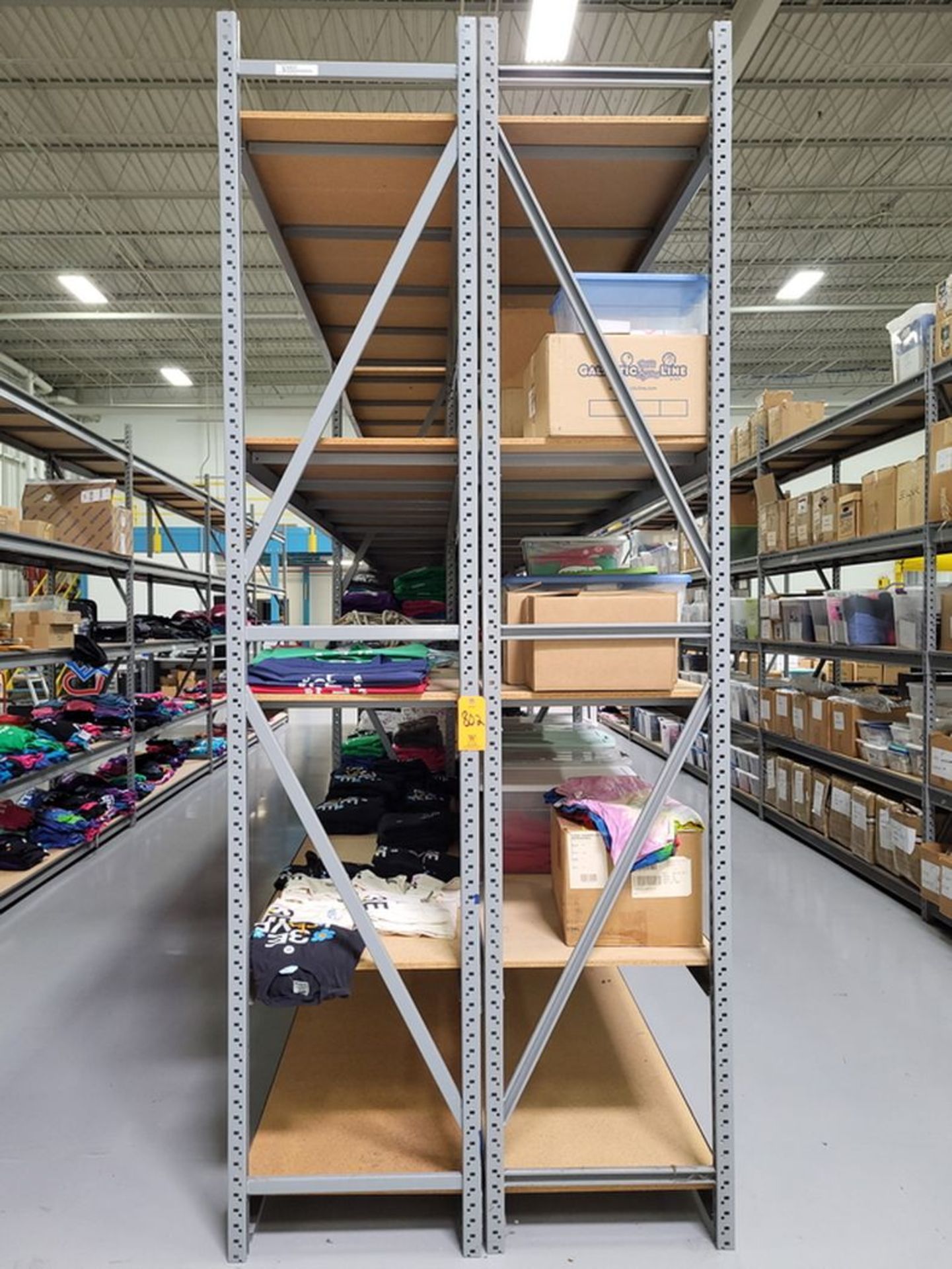 Lot - (10) Sections of Light Duty Shelving, to Include: (12) Uprights, 5-Tier with (100) Cross - Image 2 of 2