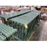 Lot - (22) Pallet Racking Uprights; 12 ft. high x 42 in. deep (approx.), Banded on (4) Pallets