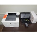 Lot - (1) HP LaserJet Pro M402n Laser Printer; and (1) Epson Model ES-500W Scanner